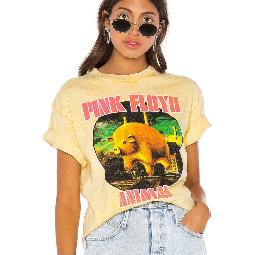Daydreamer X Revolve Pink Floyd Animal Tee in Dijon